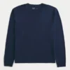 Entspanntes Langarm-T-Shirt aus Baumwolle Entspanntes Langarm-T-Shirt aus Baumwolle