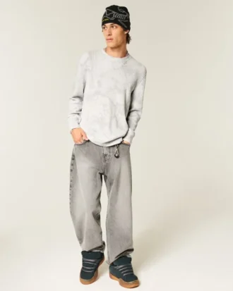 Entspanntes Langarm-Thermo-Camo-T-Shirt