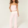 Faltbund-Strickhose mit ausgestelltem Bein Faltbund-Strickhose mit ausgestelltem Bein