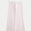 Faltbund-Strickhose mit ausgestelltem Bein Faltbund-Strickhose mit ausgestelltem Bein