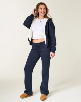 Faux Fur-Lined No-Close Fleece Cardigan