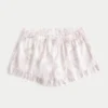 Flanell-Shorts mit Rüschen