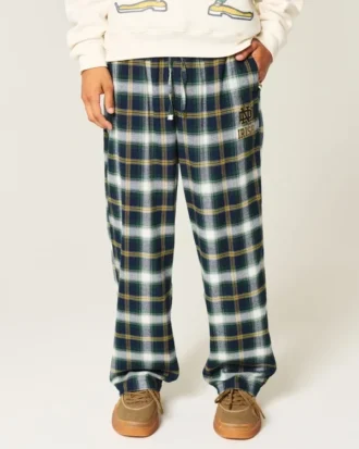Flannelhose mit „University of Notre Dame Fighting Irish”-Grafik