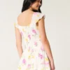 Flatterärmel-Skort-Kleid Flatterärmel-Skort-Kleid