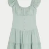 Flatterärmel-Skort-Kleid Flatterärmel-Skort-Kleid