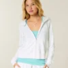 Frottee-Hoodie mit Reißverschluss Frottee-Hoodie mit Reißverschluss