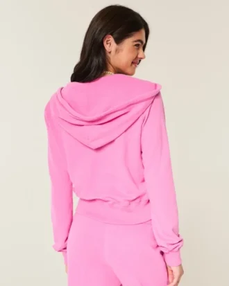 Frottee-Hoodie mit Reißverschluss