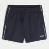 Fußballshorts aus Strick mit Logo, mittellang Fußballshorts aus Strick mit Logo, mittellang
