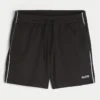 Fußballshorts aus Strick mit Logo, mittellang Fußballshorts aus Strick mit Logo, mittellang