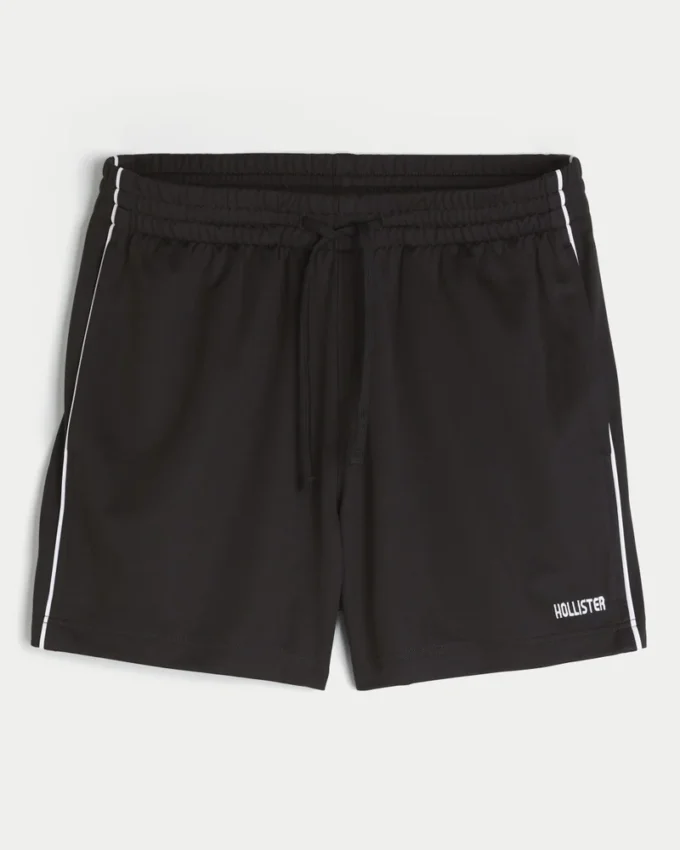 Fußballshorts aus Strick mit Logo, mittellang Fußballshorts aus Strick mit Logo, mittellang
