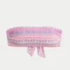 Gerafftes Bandeau-Bikini-Oberteil
