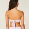Gerafftes Bandeau-Bikini-Oberteil