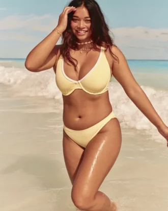 Gerippte Bikinihose