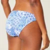 Gerippte Bikinihose mit niedriger Leibhöhe
