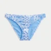 Gerippte Bikinihose mit niedriger Leibhöhe