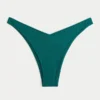 Gerippte Cheekiest-Bikinihose mit hohem Beinausschnitt