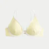 Geripptes Bikini-Oberteil mit Bügeln und tiefem Ausschnitt Geripptes Bikini-Oberteil mit Bügeln und tiefem Ausschnitt