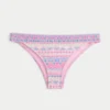 Gesmokte Taille, hoch geschnittene Cheekiest-Bikinihose