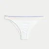 Gesmokte Taille, hoch geschnittene Cheekiest-Bikinihose