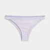 Gesmokte Taille, hoch geschnittene Cheekiest-Bikinihose