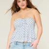 Gestaffeltes Babydoll-Oberteil mit Neckholder Gestaffeltes Babydoll-Oberteil mit Neckholder