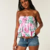 Gestaffeltes Babydoll-Oberteil mit Neckholder Gestaffeltes Babydoll-Oberteil mit Neckholder