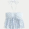 Gestaffeltes Babydoll-Oberteil mit Neckholder Gestaffeltes Babydoll-Oberteil mit Neckholder