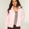 Gesteppte Pufferjacke mit Reißverschluss und Herz