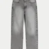 Gewaschene graue Baggy-Jeans Gewaschene graue Baggy-Jeans