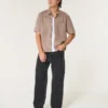 Gewaschene schwarze Baggy-Jeans Gewaschene schwarze Baggy-Jeans