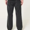 Gewaschene schwarze Baggy-Jeans Gewaschene schwarze Baggy-Jeans