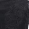 Gewaschene schwarze Baggy-Jeans mit Drachenmotiv