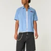 Gewaschene schwarze Baggy-Jeansshorts Gewaschene schwarze Baggy-Jeansshorts