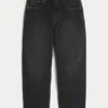 Gewaschene schwarze Skater-Baggy-Jeans mit Schlangenprint Gewaschene schwarze Skater-Baggy-Jeans mit Schlangenprint