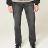 Gewaschene schwarze Slim-Fit-Jeans Gewaschene schwarze Slim-Fit-Jeans