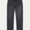 Gewaschene schwarze Slim-Fit-Jeans Gewaschene schwarze Slim-Fit-Jeans
