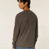 Gewaschenes Thermal-Crew-Shirt Gewaschenes Thermal-Crew-Shirt