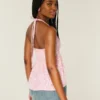 Gewebtes Babydoll-Oberteil mit Neckholder Gewebtes Babydoll-Oberteil mit Neckholder