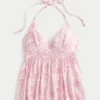 Gewebtes Babydoll-Oberteil mit Neckholder Gewebtes Babydoll-Oberteil mit Neckholder