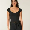 Gilly Hicks Active Ballett-Top mit Bindeband
