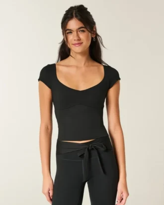 Gilly Hicks Active Ballett-Top mit Bindeband