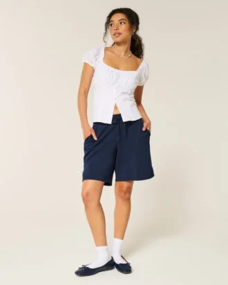 Gilly Hicks Active Cooldown Shorts mit seitlicher Schleife