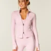 Gilly Hicks Active Recharge Bow Double Zip Jacket