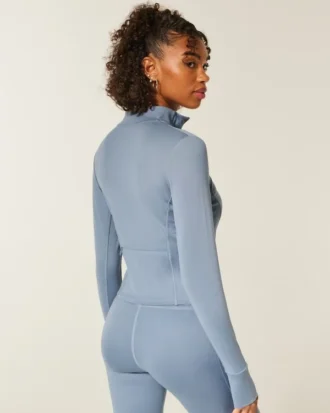 Gilly Hicks Active Recharge Bow Double Zip Jacket