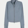Gilly Hicks Active Recharge Bow Double Zip Jacket