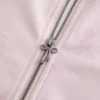 Gilly Hicks Active Recharge Bow Double Zip Jacket