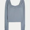 Gilly Hicks Active Recharge Cinch Sweetheart Top Gilly Hicks Active Recharge Cinch Sweetheart Top