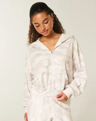 Gilly Hicks Active Recharge Easy Zip-Up Hoodie