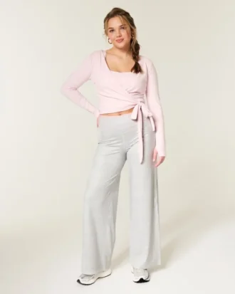 Gilly Hicks Active Recharge Foldover-Hose mit weitem Bein