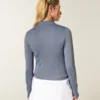 Gilly Hicks Active Recharge Jacke mit seitlichem Bindegürtel und Reißverschluss Gilly Hicks Active Recharge Jacke mit seitlichem Bindegürtel und Reißverschluss